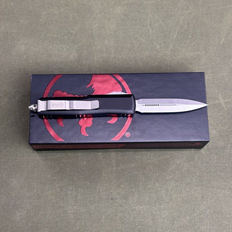 Microtech UTX-85 D/E Stonewash Standard